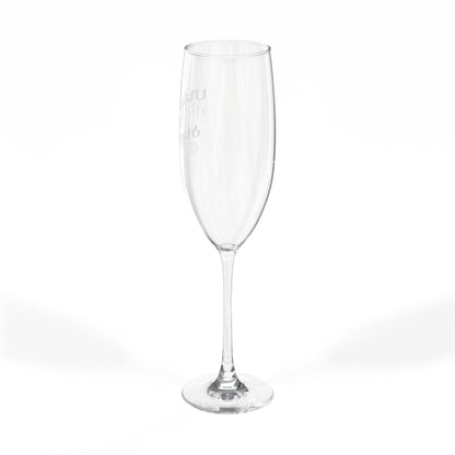 Engraved Champagne Flute