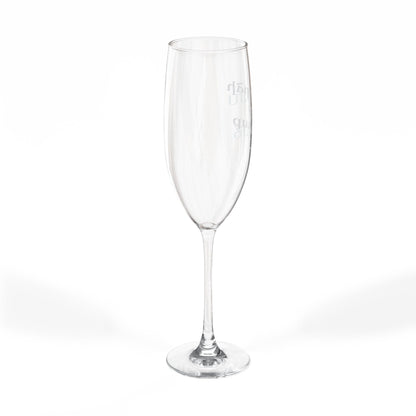 Engraved Champagne Flute