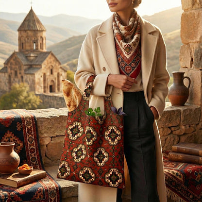 Rug Medallion Shopping Bag