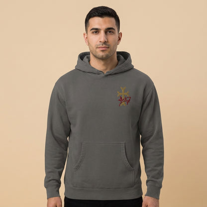 Khachkar Pomegranate Pigment Dyed Hoodie
