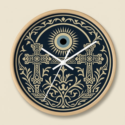 Evil Eye Wall Clock