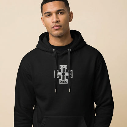 Geometric Cross Hoodie