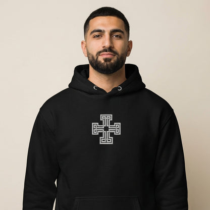 Geometric Cross Hoodie
