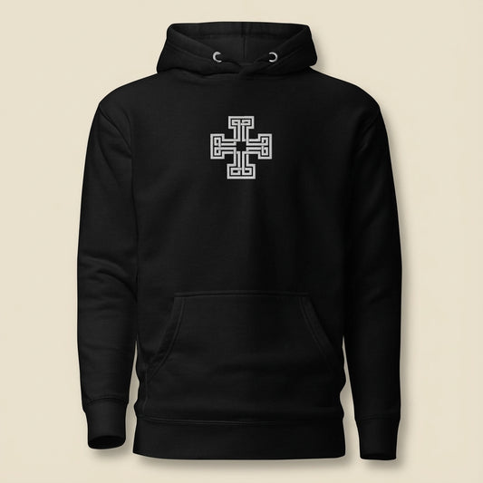 Geometric Cross Hoodie