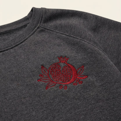 Pomegranate embroidered sweatshirt