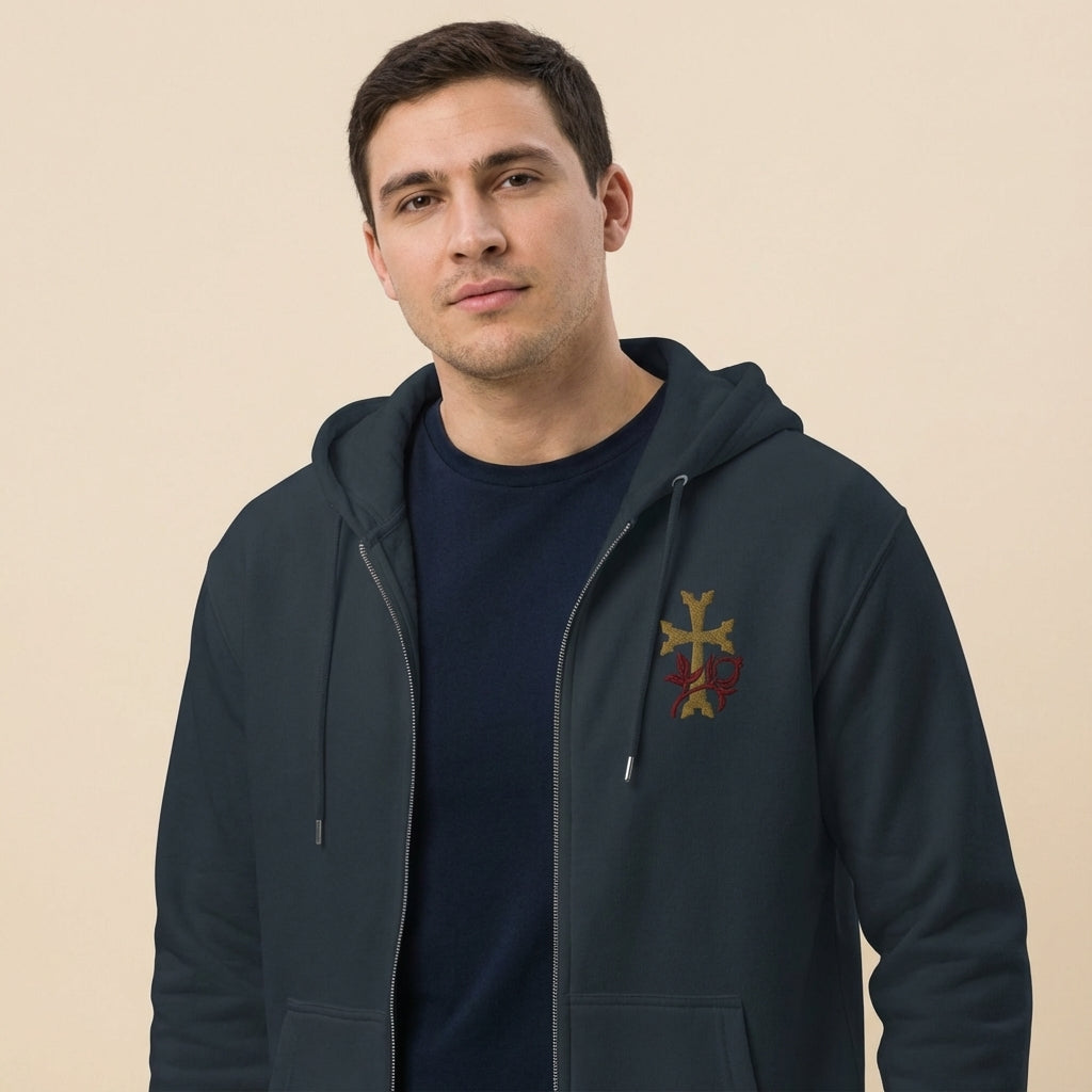 Khachkar Pomegranate Zip Hoodie