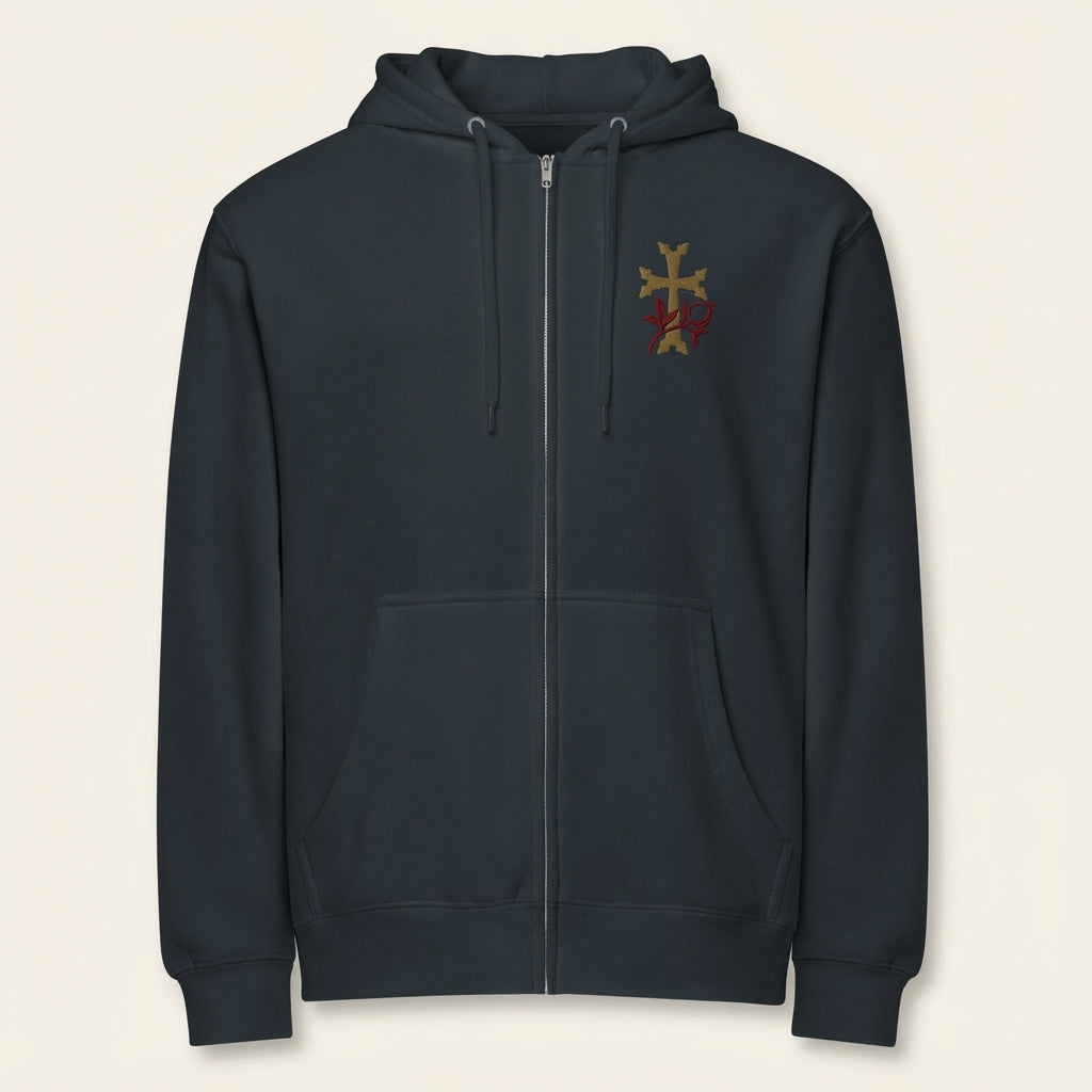 Khachkar Pomegranate Zip Hoodie