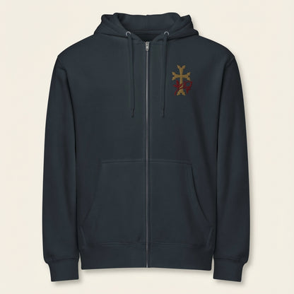 Khachkar Pomegranate Zip Hoodie