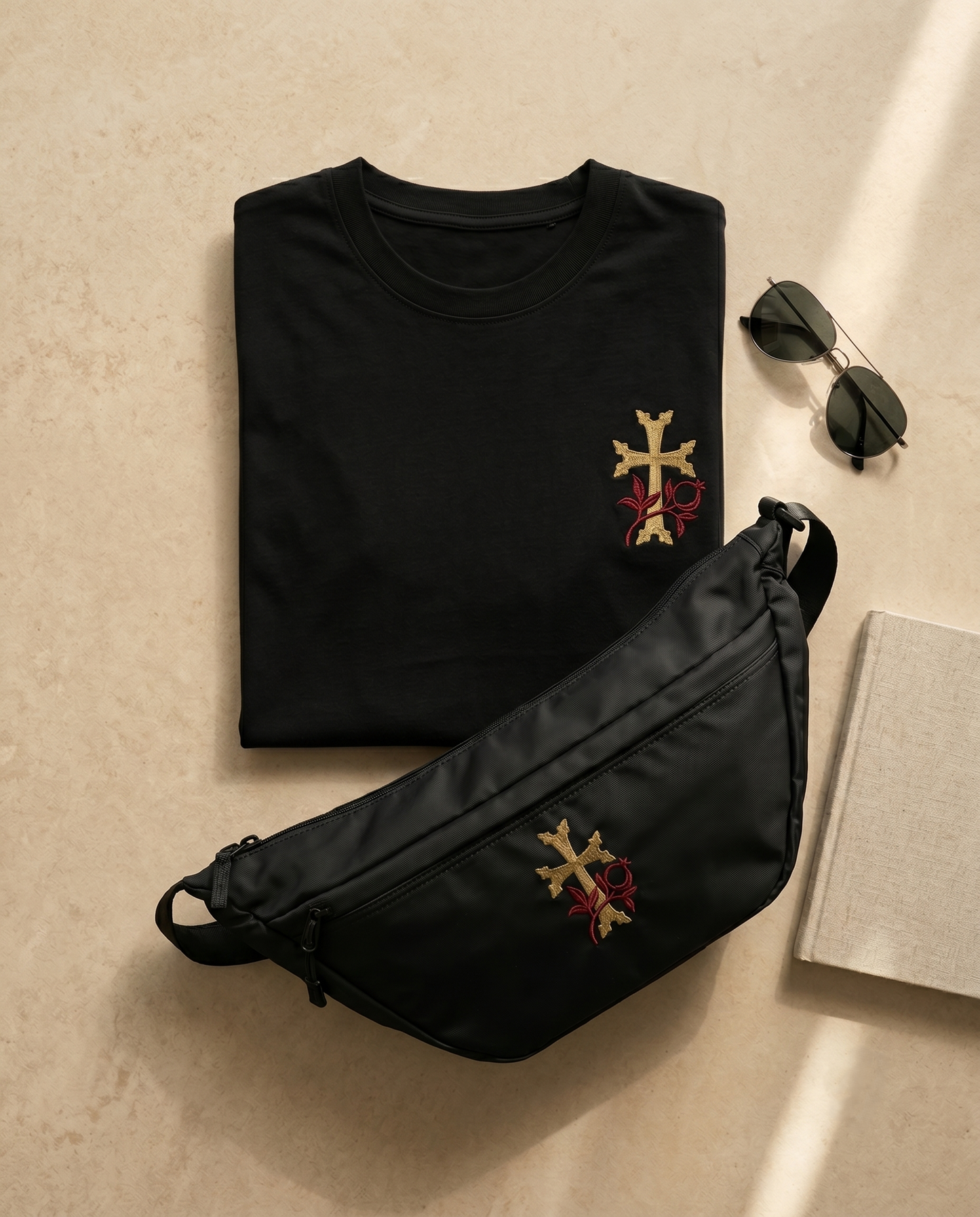 Khachkar Pomegranate Crossbody Bag