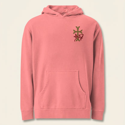 Khachkar Pomegranate Pigment Dyed Hoodie