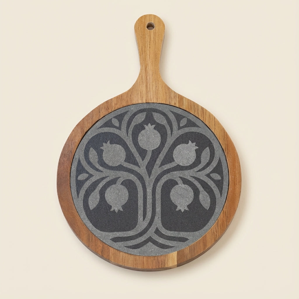 Engraved Pomegranate Charcuterie Board