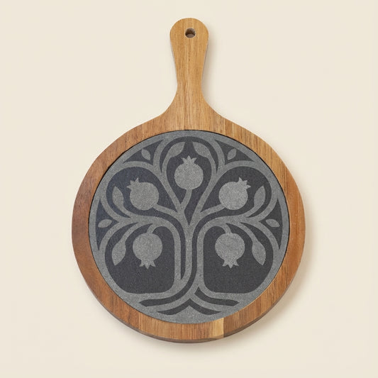 Engraved Pomegranate Charcuterie Board