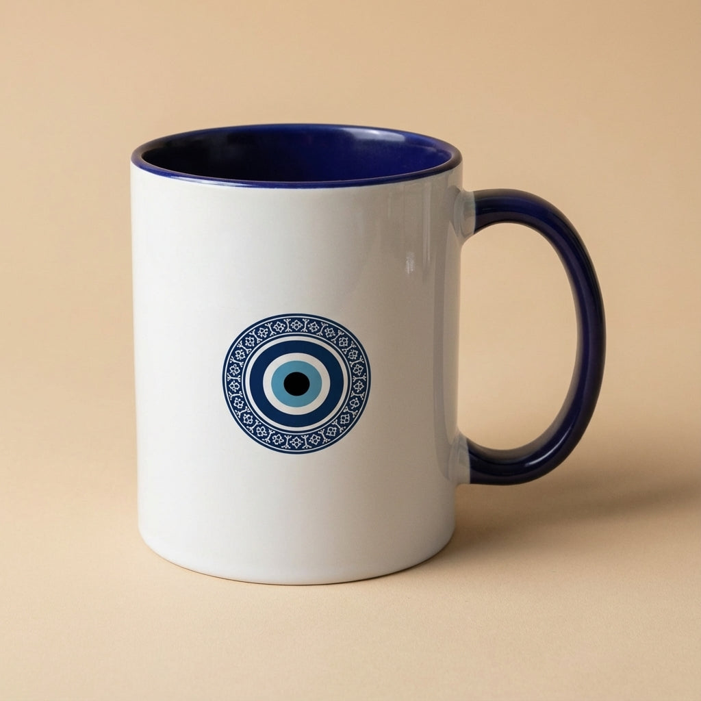 Evil Eye Rug Motif Mug