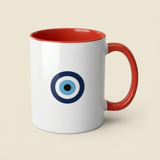 Evil Eye Accent Coffee Mug