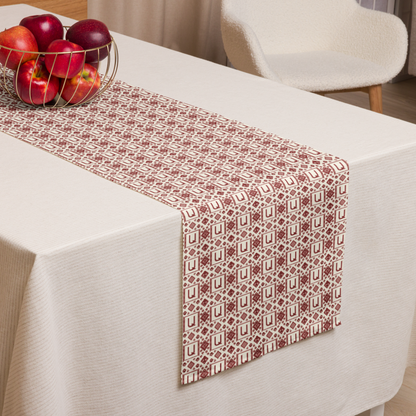 Armenian Letterform Table Runner