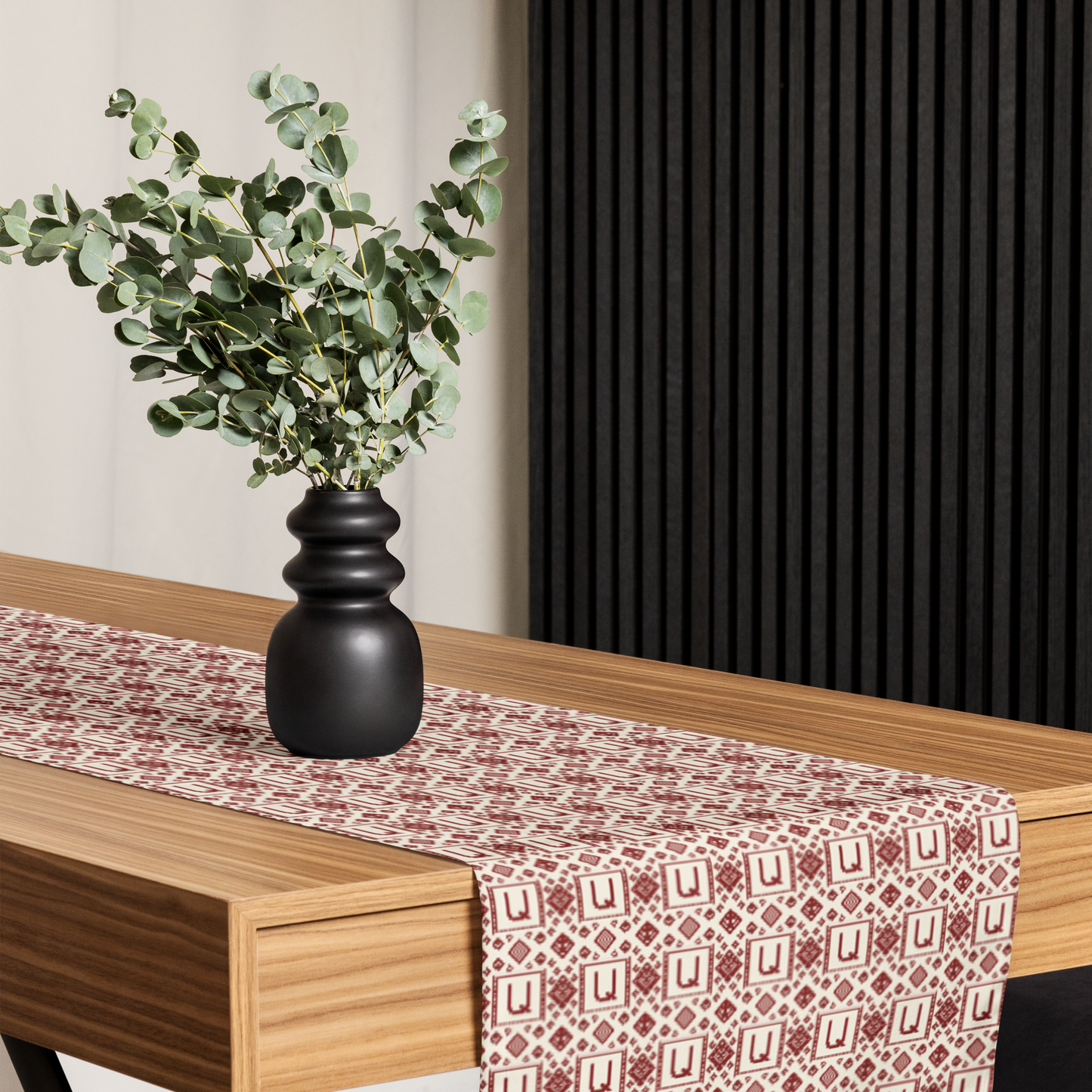 Armenian Letterform Table Runner