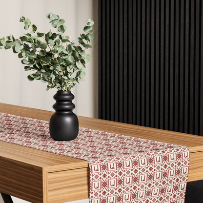 Armenian Letterform Table Runner