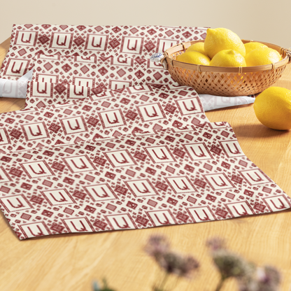 Armenian Letterform Table Runner