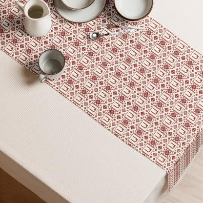 Armenian Letterform Table Runner