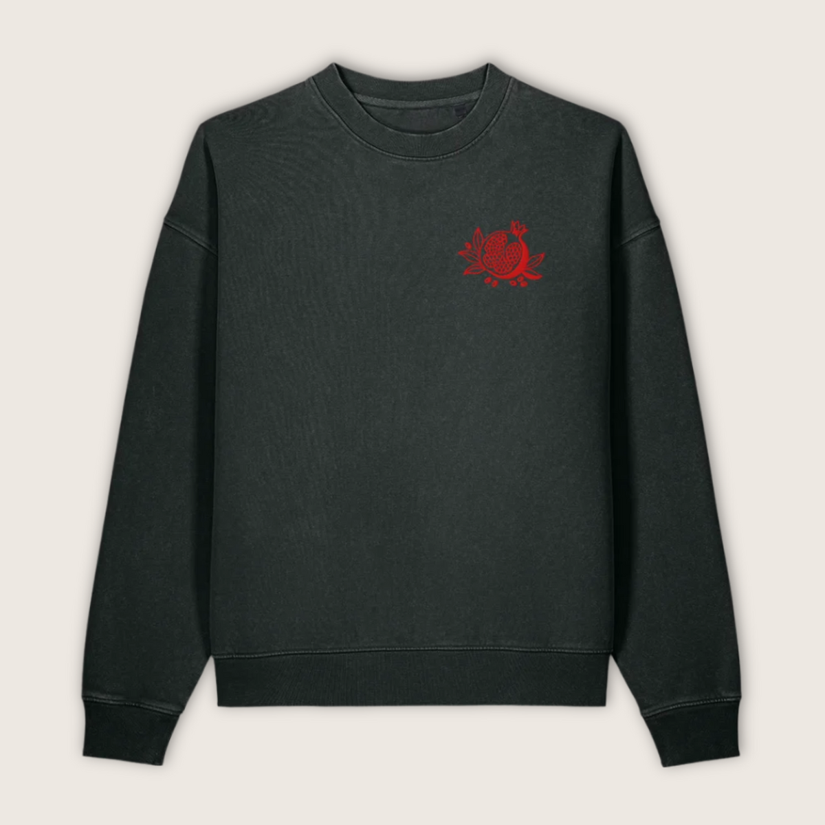 Pomegranate Embroidered Sweatshirt
