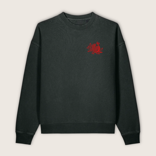 Pomegranate Embroidered Sweatshirt